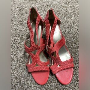 Size ten wedges, worn once for prom